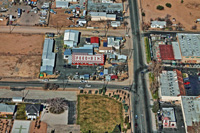 aerial photography high desert california feed store from www.globalvizion.net